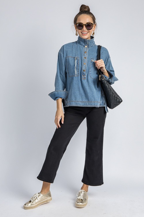 シャツ On Jerry Denim Half Sleeve Shirt On Jerry Denim Half Sleeve Shirt